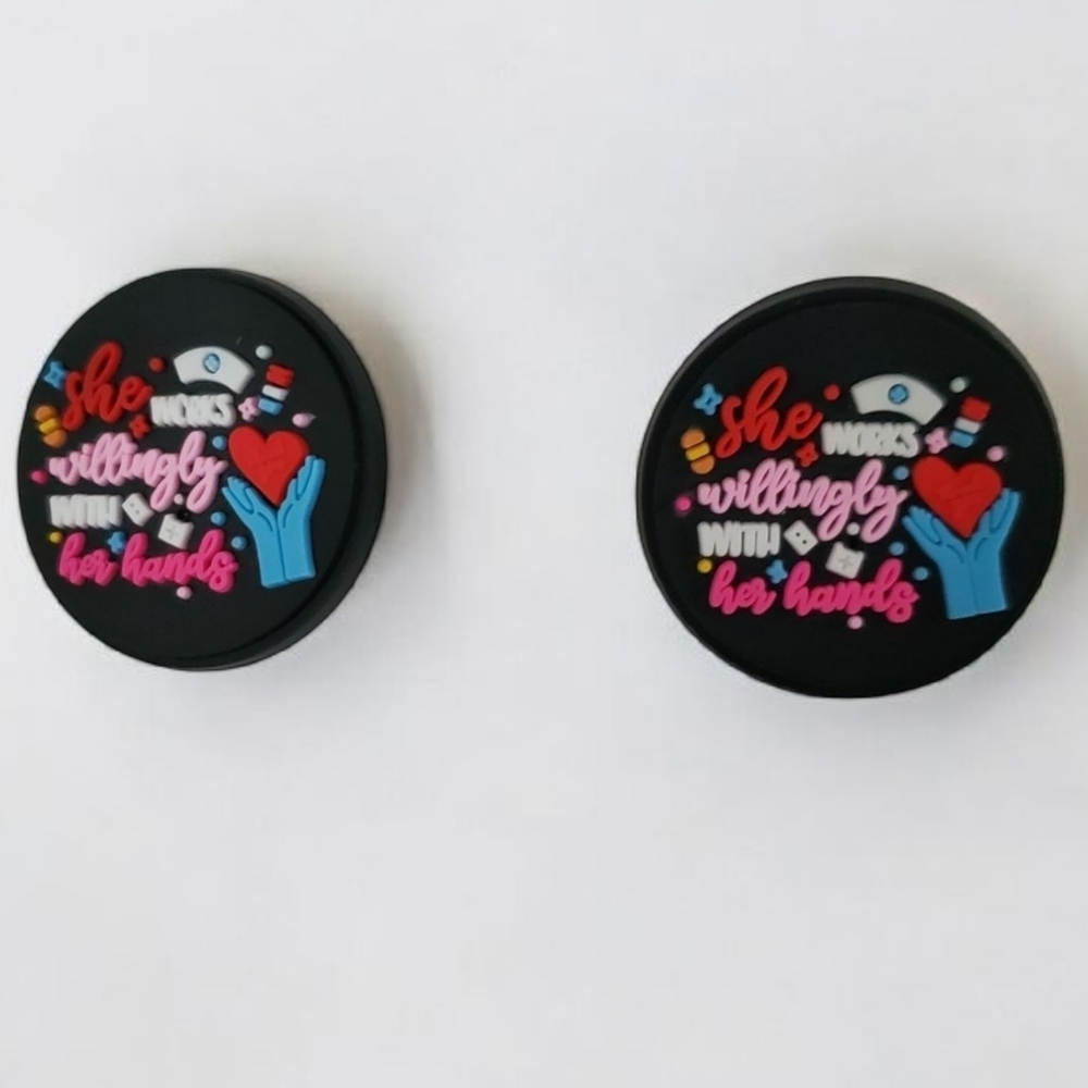 Nurse Croc Charms Set | RN Jibbitz Medical Shoe Charms for Crocs | Healthcare
